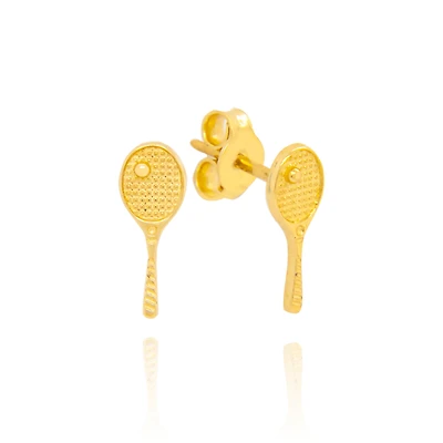 Tennis Racket Stud Earrings