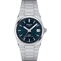 PRX PW80 35MM Steel/Blue Waffle Watch