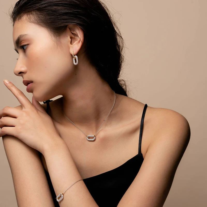 Sparkle Oval Link Necklace *Limited Edition