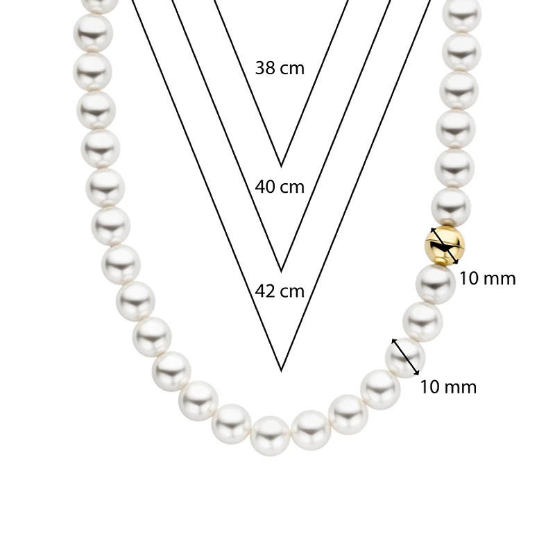 Simplicity Pearl/Golden Necklace