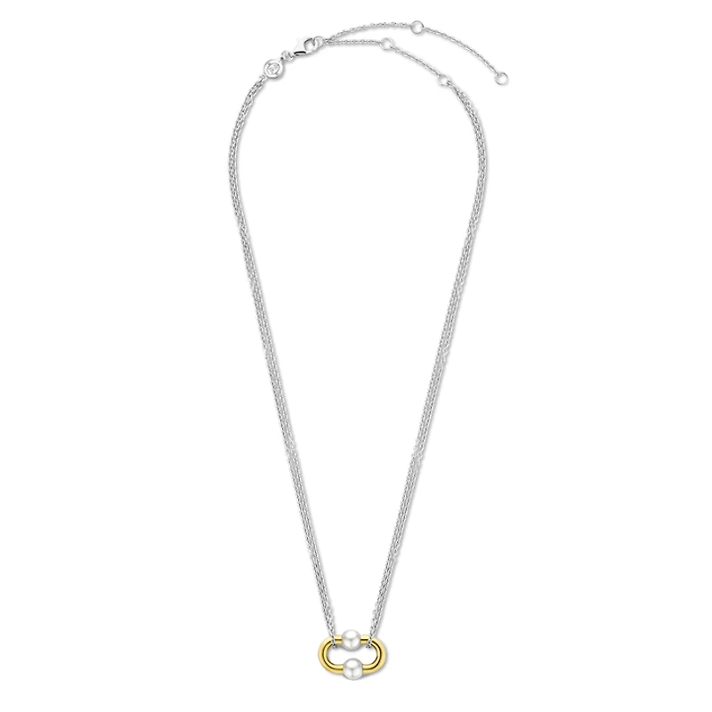 Bead Hardware Pearl Necklace