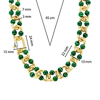 Bead Hardware Malachite Necklace