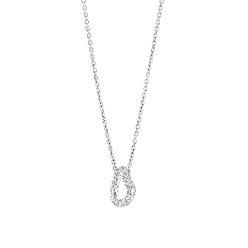 Unique Heart Pave Necklace