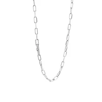 Paperclip Mini Silver Necklace