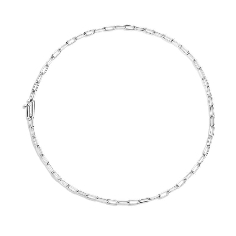 Paperclip Mini Silver Necklace