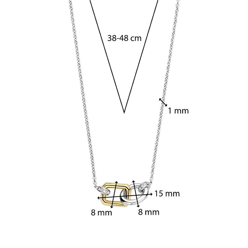 Classic Edge Duo Necklace
