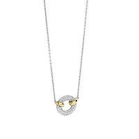 Classic Edge Oval Necklace
