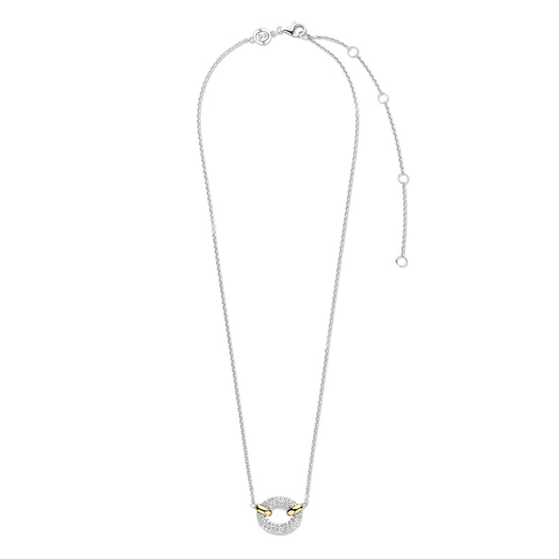 Classic Edge Oval Necklace