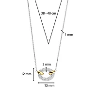 Classic Edge Oval Necklace