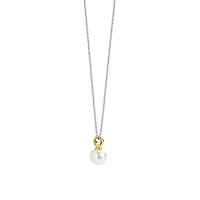 Cosmic Pearl Golden Necklace