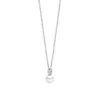 Cosmic Pearl Pave Necklace