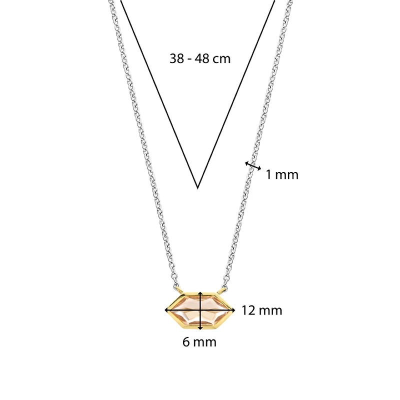 Celestial Peach Necklace