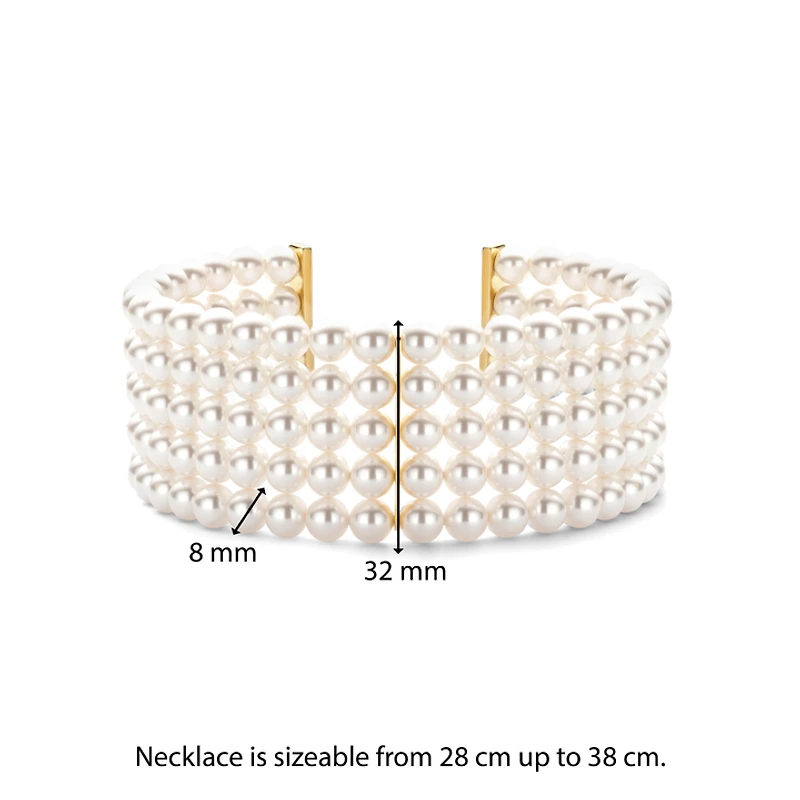 Audrey Pearl Choker Necklace