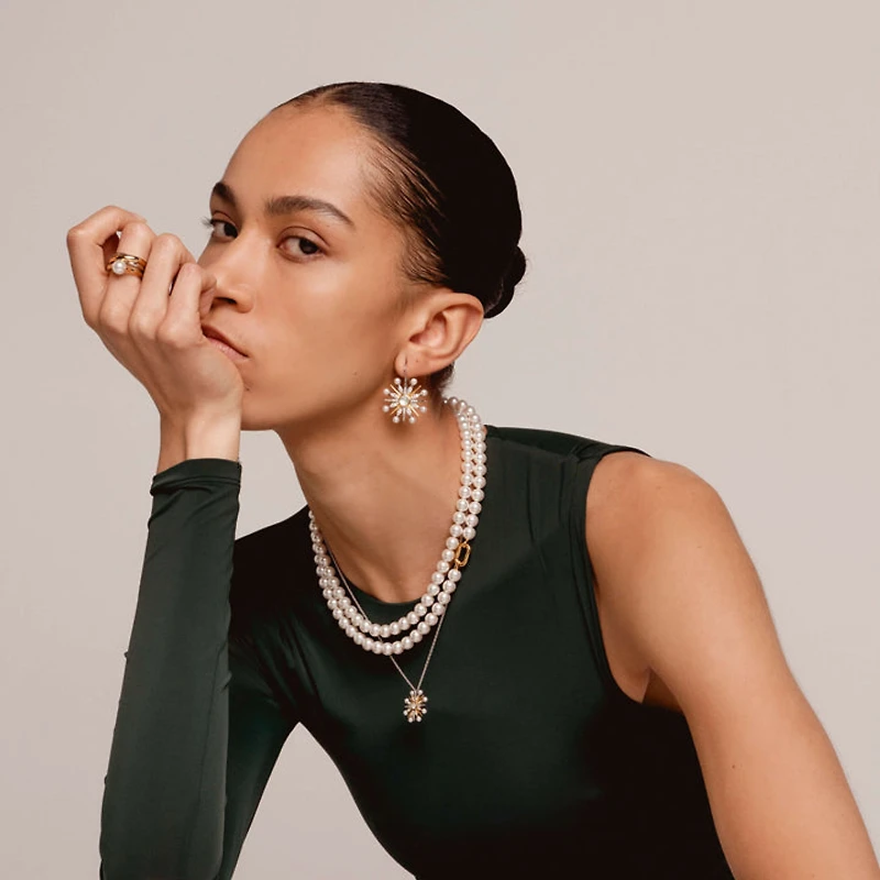 Cosmic Pearl Long Necklace