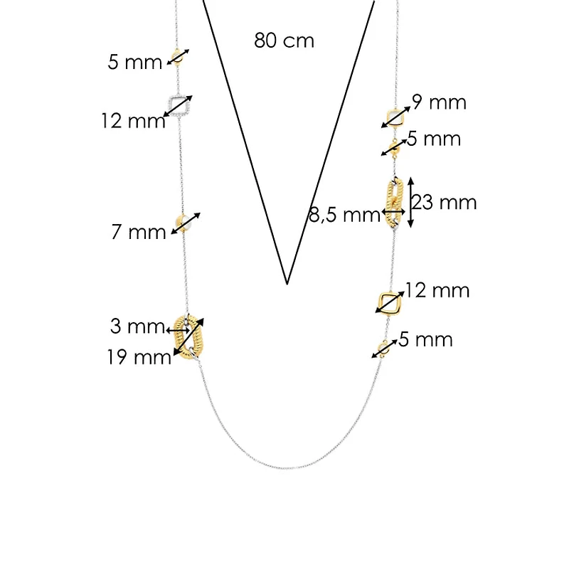 Rope Link Golden Necklace