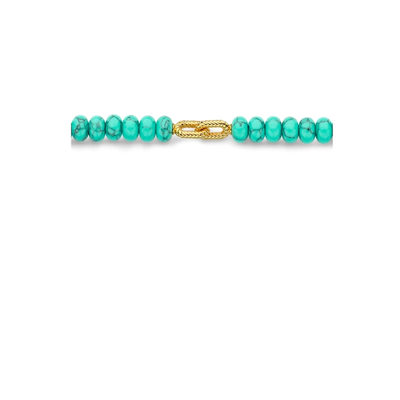 Tropical Turquoise Bead Necklace