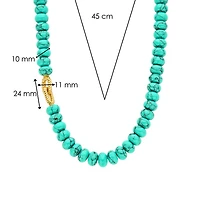 Tropical Turquoise Bead Necklace