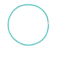 Tropical Turquoise Bead Necklace - Long