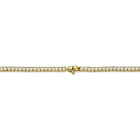 Channel Set Golden Tennis Necklace