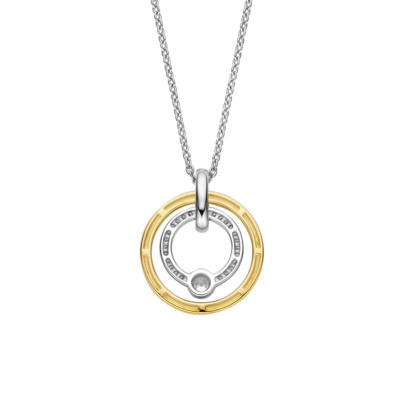 Shine Around Two Tone Necklace