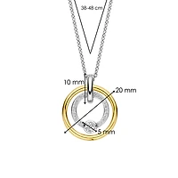 Shine Around Two Tone Necklace