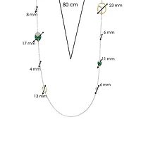 Amulet Scarab Malachite Long Necklace
