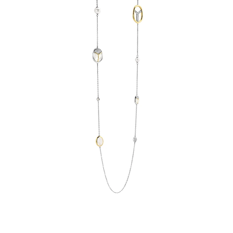 Amulet Scarab Quartz Long Necklace