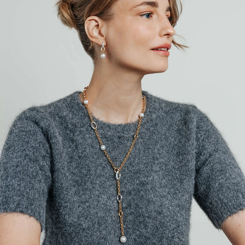 Pearl Serene Lariat Necklace
