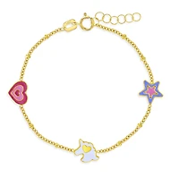 Enamel Unicorn Power Kids Bracelet