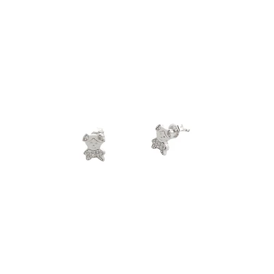 Girl with Pigtails Stud Earrings