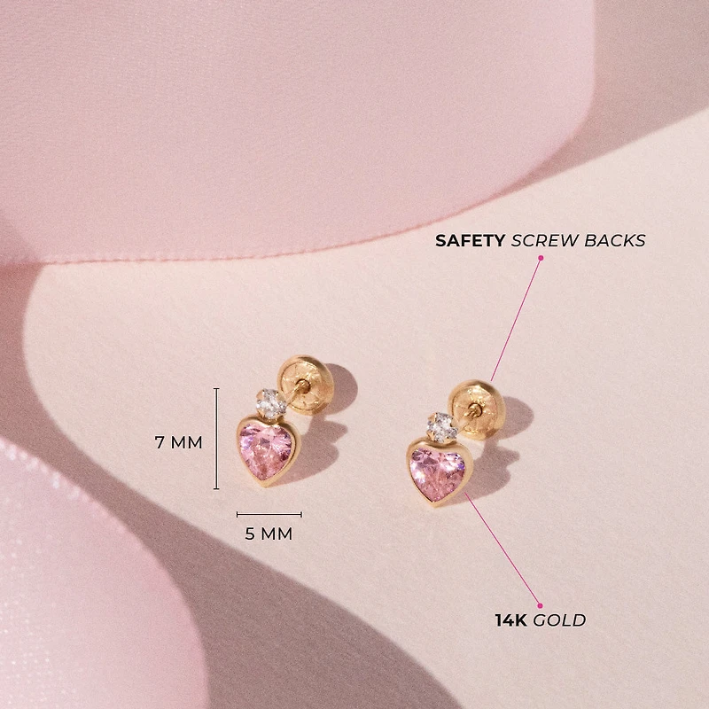 Royal Heart Kids Earrings