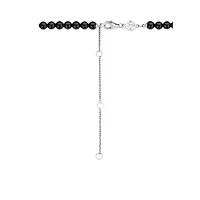 Radiant Black Onyx 4mm Bead Necklace