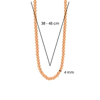 Radiant Pink Coral 4mm Bead Necklace