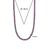 Radiant Violet 4MM Bead Necklace