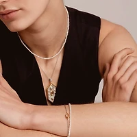 Radiant Pearl 4mm Bead Necklace
