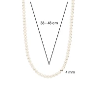 Radiant Pearl 4mm Bead Necklace