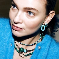 Radiant Blue Paraiso 4mm Bead Necklace