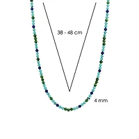 Radiant Blue Paraiso 4mm Bead Necklace