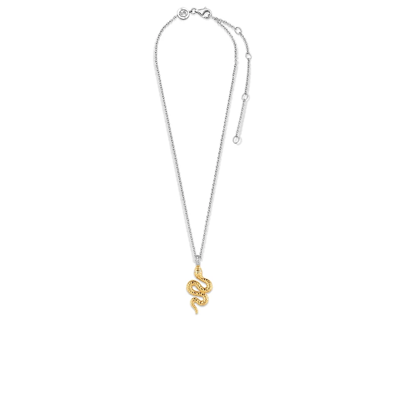 Sophisticated Snake Golden Necklace