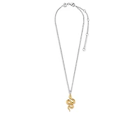 Sophisticated Snake Golden Necklace