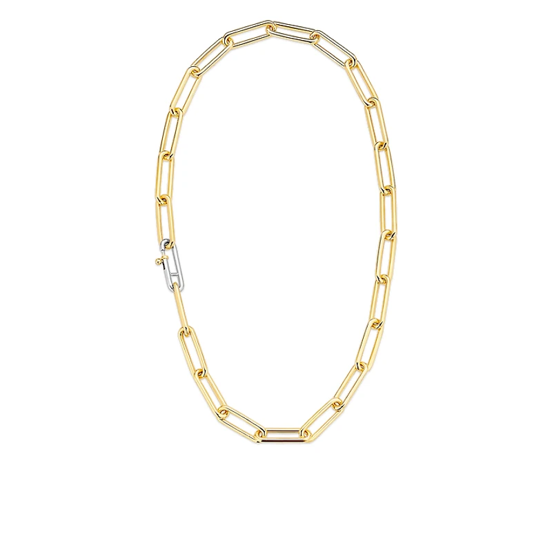 XL Paperclip Golden Necklace