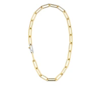 XL Paperclip Golden Necklace