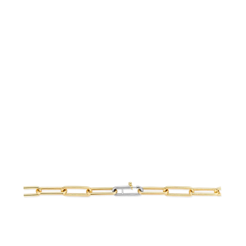 XL Paperclip Golden Necklace