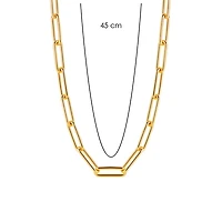 XL Paperclip Golden Necklace