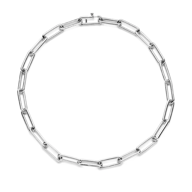 XL Papecllip Silver Necklace
