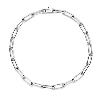 XL Papecllip Silver Necklace