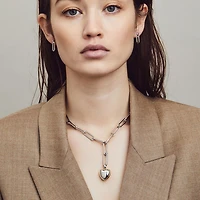 XL Papecllip Silver Necklace
