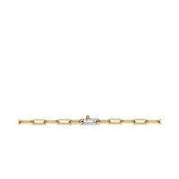 Iconic Paperclip Link Golden Necklace Short