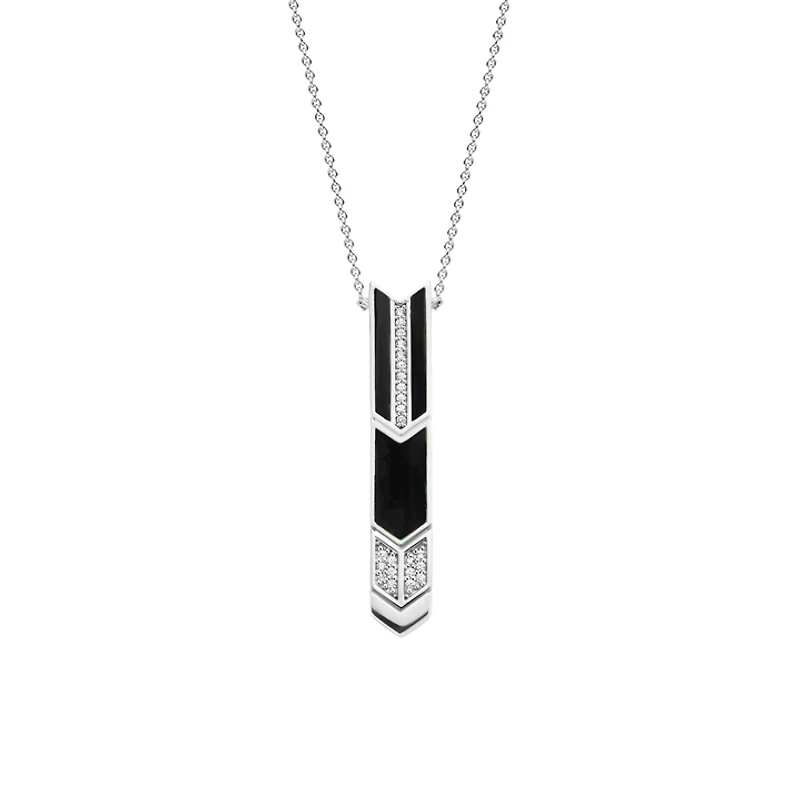Black Onyx Arrow Necklace