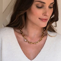 Chunky Golden Links Necklace
